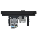 FORTE&PIANO Розетка двойная TV+RJ45 кат.5E FP136M металл черный IEK