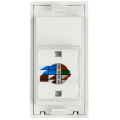 PRIMER РКИ-10-00-П-6 Розетка компьютерная RJ45 UTP кат.6 (1 модуль) белая IEK
