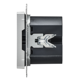 BRITE Розетка USB A+C 45Вт высокоскоростная зарядка РЮ11-2-БрА алюминий IEK