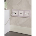 BRITE Розетка компьютерная RJ45 кат.6 РК11-БрЖ жемчуг IEK
