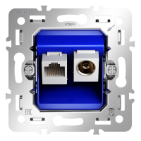 Механизм розетки TVRJ45 кат. 6, S70
