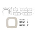 OF140364 Рамка OMEGA Ecta Серо-бежевый матовый 4-ая AMBRELLA VOLT