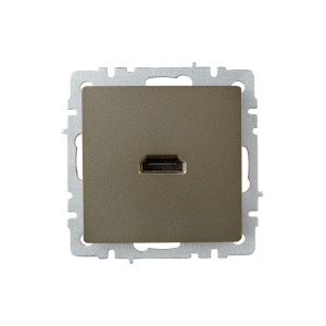 BRITE Розетка HDMI РHDMI-0-БрШ шампань IEK