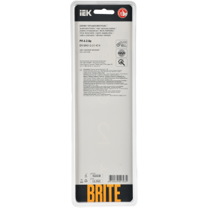 BRITE Рамка 4-местная РУ-4-2-Бр стекло розовый матовый IEK