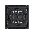 FORTE&PIANO Выключатель 2-клавишный проходной с индикацией 10А FP308 серый IEK