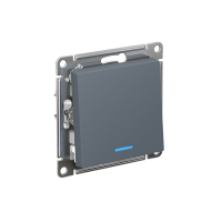 ATLASDESIGN 1-клавишный ВЫКЛЮЧАТЕЛЬ с подсветкой, сх.1а, 10АХ, мех., быстрозажим. клем., ГРИФЕЛЬ ATN000713S