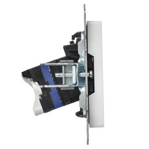 BRITE Розетка компьютерная двойная RJ45 кат.6 РК11-2-БрАБ арктический белый IEK