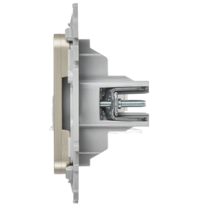 FLITE Розетка 2-местная компьютерная RJ45 категория 5Е UTP РК5е-2-0-ФлШ шампань IEK