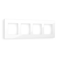 AF250104 Рамка ALFA Qubi Белый глянец 4-ая AMBRELLA VOLT