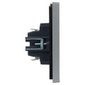 FORTE&PIANO Выключатель 1-клавишный с индикацией 10А FP502 сталь IEK