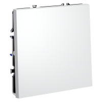 Выключатель встраиваемый VOLTUM S70 одноклавишный 10А, (белый матовый)