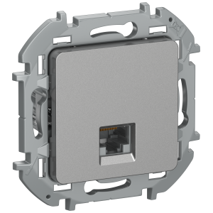 IEKINSPIRIA Розетка компьютерная RJ45 категория 6 UTP 6738321 алюминий IEK
