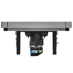 FORTE&PIANO Розетка компьютерная RJ45 кат.5E FP532 сталь IEK