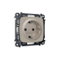 MO367010 Комплект механизма электрической розетки OMEGA Серо-бежевый матовый сз с шторками QUANT OP3670, VM141 AMBRELLA VOLT