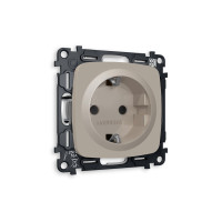 MO367010 Комплект механизма электрической розетки OMEGA Серо-бежевый матовый сз с шторками QUANT OP3670, VM141 AMBRELLA VOLT