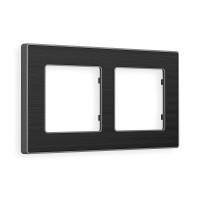 AF580532 Рамка ALFA Arctic Черный Стекло органическоеСталь 2-ая AMBRELLA VOLT