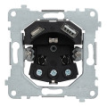 Механизм розетки 2к+з с USB A+C (32137) RIKETT