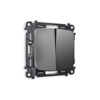 MO653020 Комплект механизма 2-кл проходного выключателя OMEGA Антрацит серый QUANT OP6530, VM120 AMBRELLA VOLT