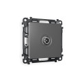 MA663010 Комплект механизма TV розетки оконечной ALFA Антрацит серый 50-870 MHz 1dB QUANT AP6630, VM202 AMBRELLA VOLT