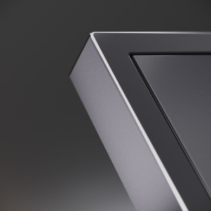Накладка для розетки с заземлением и защитными шторками, с USB A+C, S70 Metal (антрацит)