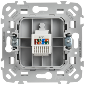 FLITE Розетка компьютерная RJ45 категория 6 UTP РК6-1-0-ФлБ белый IEK