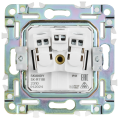 SKANDY Розетка 1-местная с заземлением с защитными шторками и крышкой 16А IP44 SK-R11G графит IEK