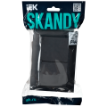 SKANDY Розетка 2-местная и крышкой 16А в сборе IP44 SK-R12G графит IEK