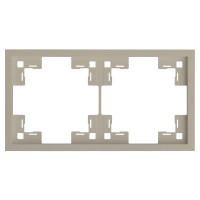 Двухместная рамка, латте (35820 LT)