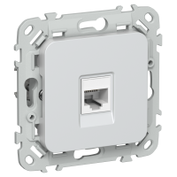 FLITE Розетка компьютерная RJ45 категория 6 UTP РК6-1-0-ФлЖ жемчуг IEK
