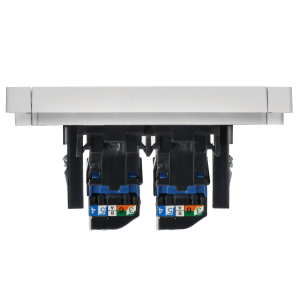 FORTE&PIANO Розетка компьютерная двойная RJ45 кат.6 FP234 белый IEK