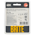 BRITE Рамка 1-местная РУ-1-1-Бр металл коричневый RE AL IEK