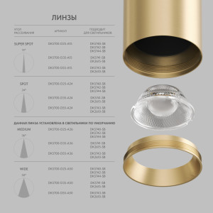 Линза Denkirs DK5700-D55-A24