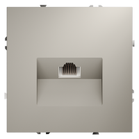 Розетка компьютерная встраиваемая VOLTUM S70 RJ45 кат.6, кашемир