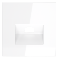 Накладка для розетки компьютерной RJ45 кат.6, S70 (белый глянцевый)