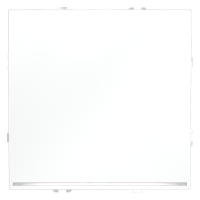 Проходной переключатель встраиваемый VOLTUM S70 одноклавишный с подсветкой 10А, (белый матовый)