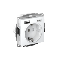 ATLASDESIGN РОЗЕТКА 16А с 2 USB A+C, 5В/2,4А/3,0А, 2х5В/1,5А, механизм, ЛОТОС ATN001332