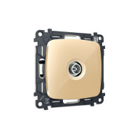 MO613005 Комплект механизма TV розетки оконечной экранированной 5-1000MHz 3dB OMEGA Шампань QUANT OP6130, VM199 AMBRELLA VOLT