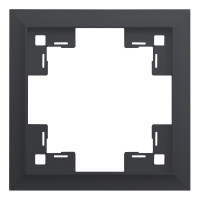 Одноместная рамка классик, черный сатин (35910 MB)