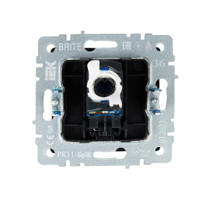 BRITE Розетка компьютерная RJ45 кат.6 РК11-БрЖ жемчуг IEK