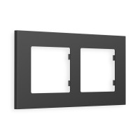 AF250802 Рамка ALFA Qubi Графит Мягкое касание 2-ая AMBRELLA VOLT