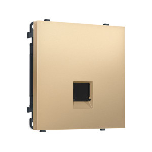 MS892005 Комплект механизма компьютерной розетки SIGMA Золото Мягкое касание RJ-45 экранированной с/ш QUANT PRO (SP8920, PR185)