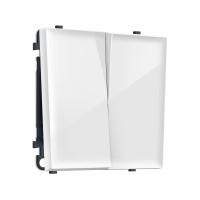 MS103010 Комплект механизма 2-кл выключателя SIGMA Белый глянец 10A-250V QUANT PRO (SP1030, PR115)