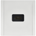 FORTE&PIANO Розетка HDMI FP240M металл белый IEK