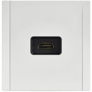 FORTE&PIANO Розетка HDMI FP240M металл белый IEK