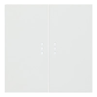 Клавиши для двухклавишного перекрестного выключателя с подсветкой, белый сатин (35615 MW)