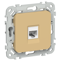 FLITE Розетка компьютерная RJ45 категория 6 UTP РК6-1-0-ФлШм шамуа IEK