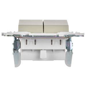 SKANDY Выключатель 2-клавишный 10А SK-V04B бежевый IEK