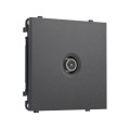 MS663005 Комплект механизма TV розетки оконечной экранированной SIGMA Антрацит серый 5-1000MHz 3dB QUANT PRO (SP6630, PR199)