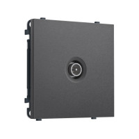 MS663005 Комплект механизма TV розетки оконечной экранированной SIGMA Антрацит серый 5-1000MHz 3dB QUANT PRO (SP6630, PR199)