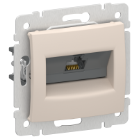 IEKVALENA Розетка компьютерная RJ45 категория 5Е UTP 6945901 песочный IEK